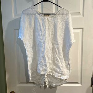White Linen Women's Top